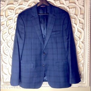 Tommy Hilfiger blue windowpane blazer, size 40R